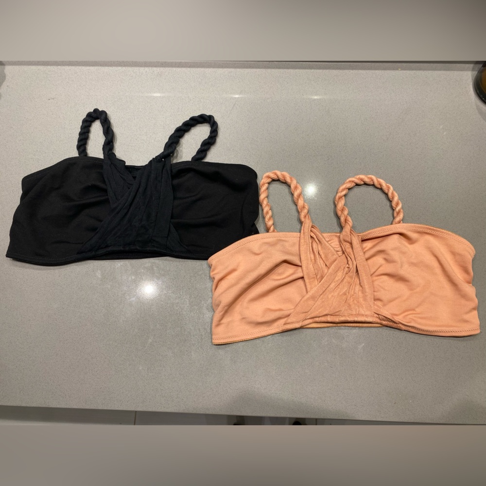 2 Twisted Bralettes Bundle - image 1